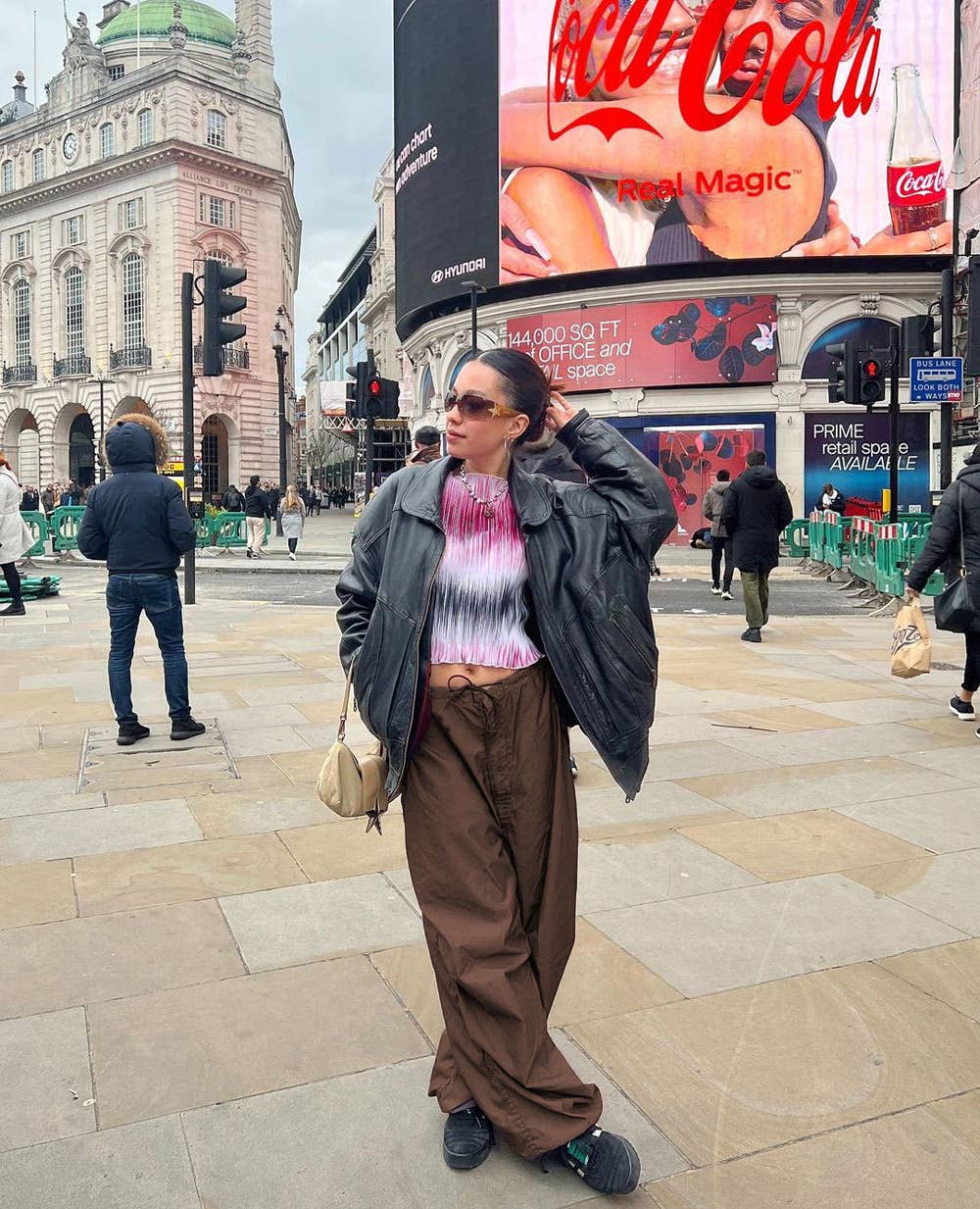 Trendy Low Waist Casual Wide-Leg Cargo Pants