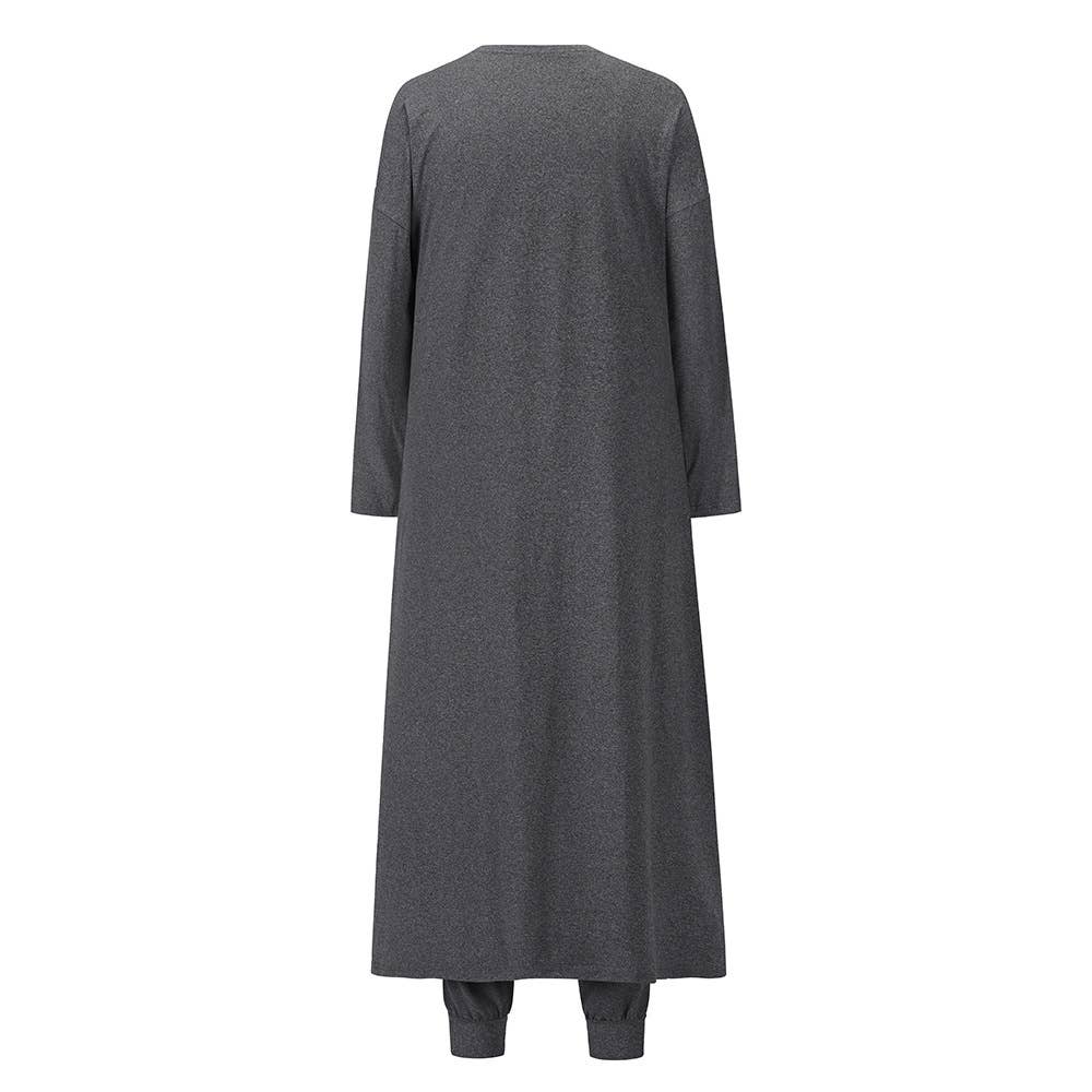 Three-piece set of vest,long pants and cardigan