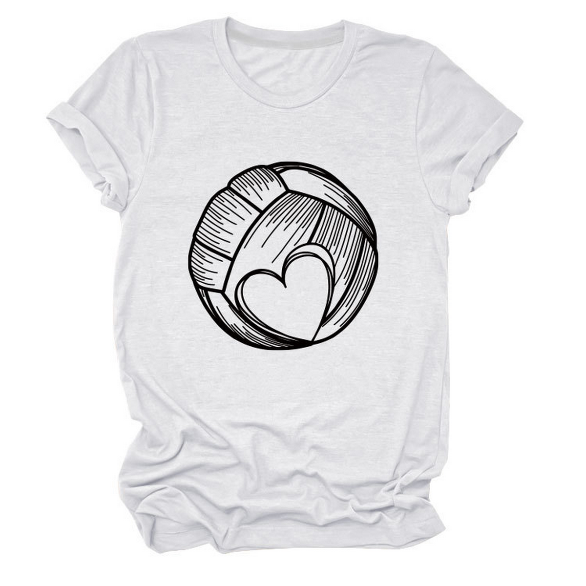 Love Football T-Shirt ? Casual Plus Size Top