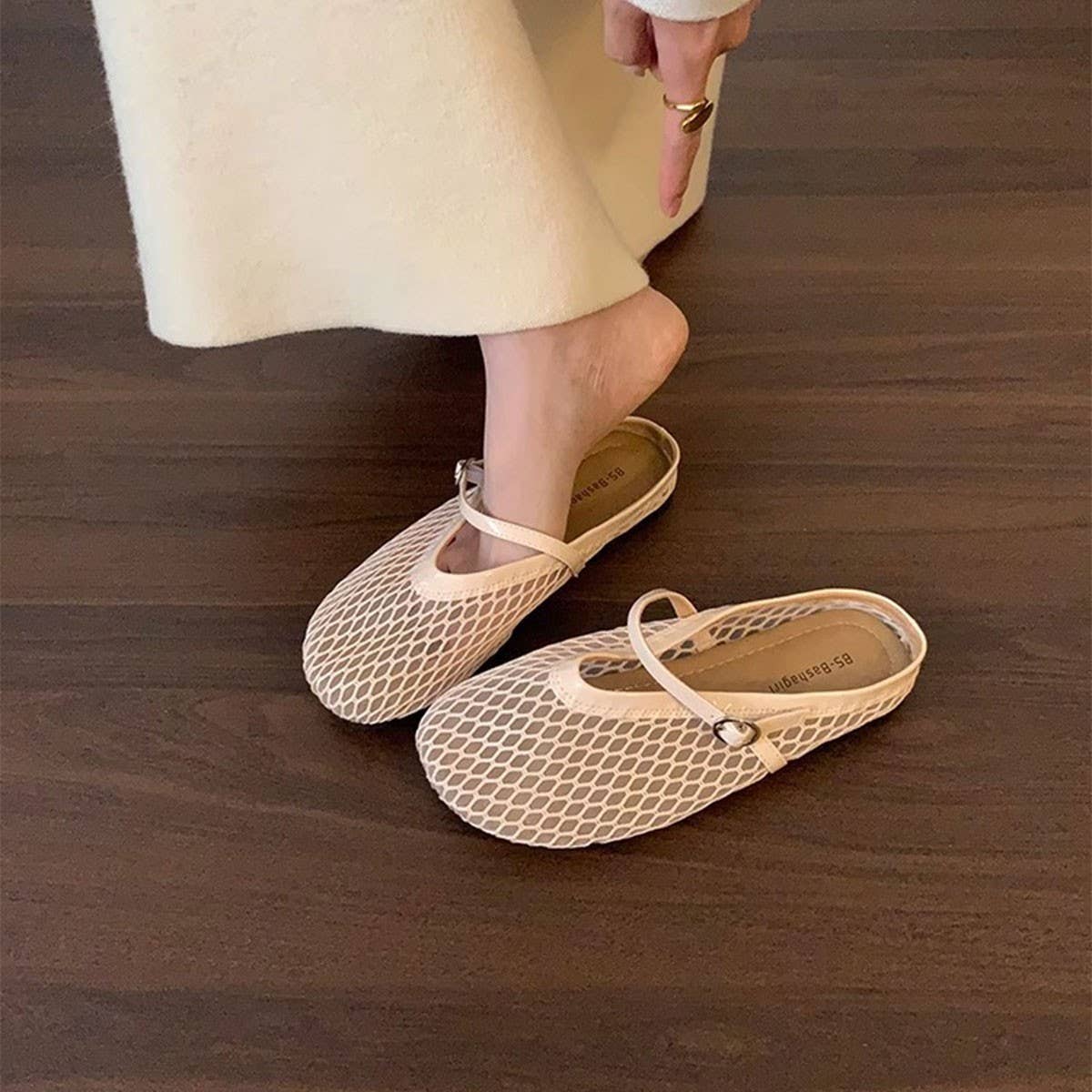 Fisherman Mesh Mules Closed Toe Flat Sandals