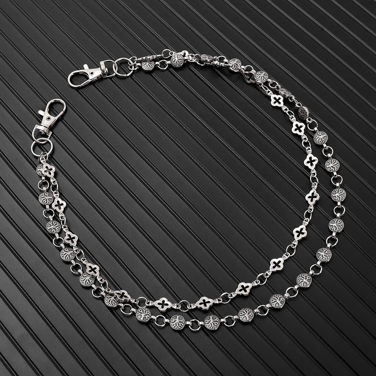 PERSONALIZED PUNK DARK DOUBLE-LAYER TROUSER CHAIN_CWMM4892