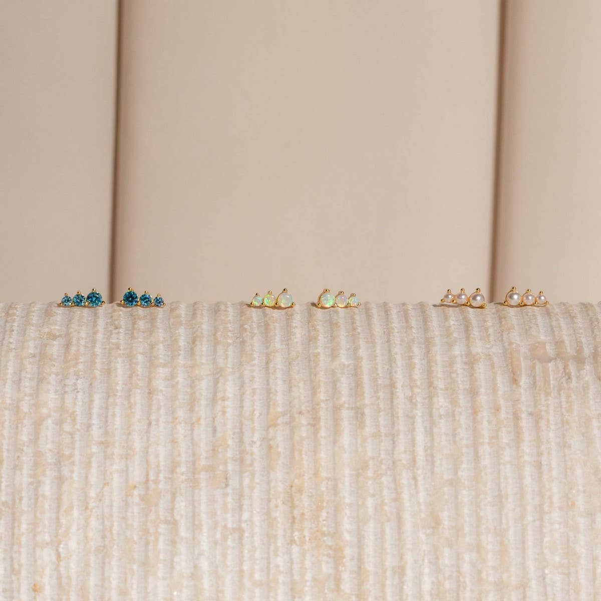 December Birthstone Stud Earrings Vintage Gift