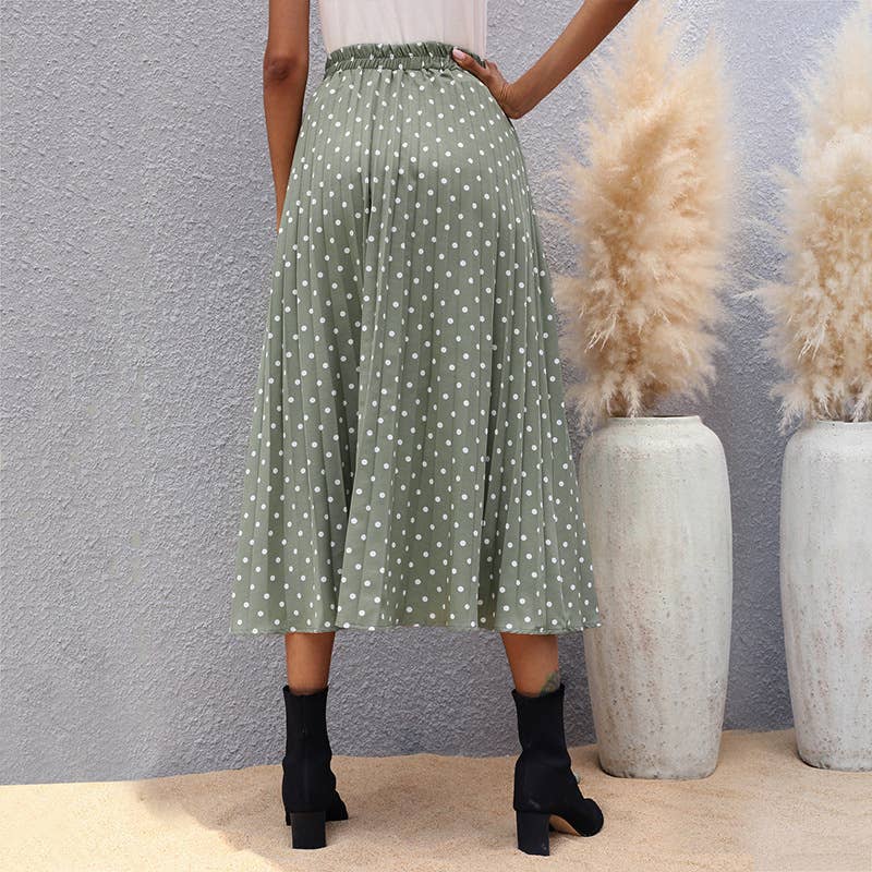 Irregular polka-dot skirt