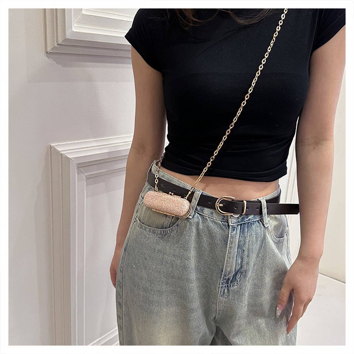 CHAIN CROSSBODY BAG CELEBRITY EVENING CLUTCH BAG_CWAB3256
