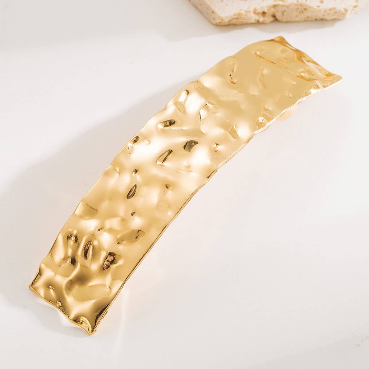 Sleek Geometric Metal Spring Hair Claw Clip_CWAHA6193