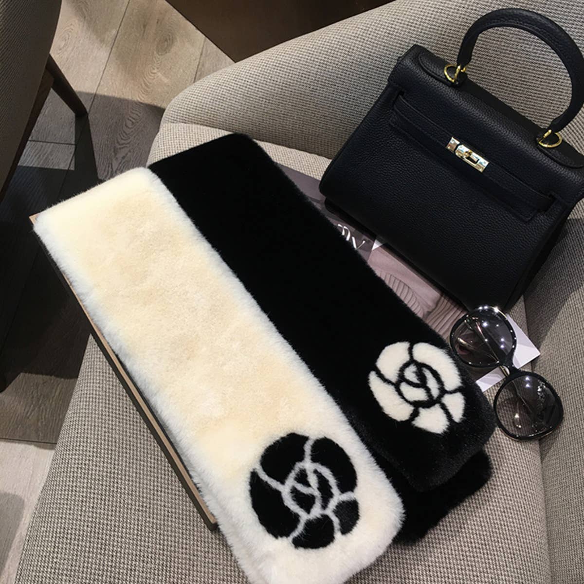 Faux Rabbit Fur Scarf - Chic Warm Winter Neck Wrap