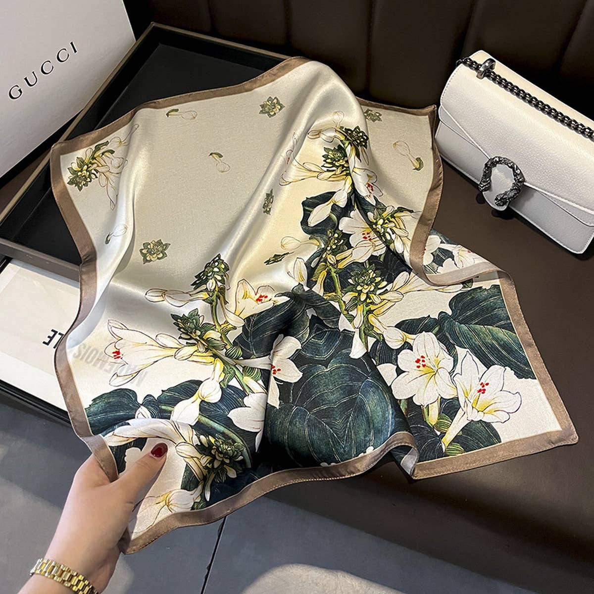 Silk Scarf for Women - Versatile Spring/Summer