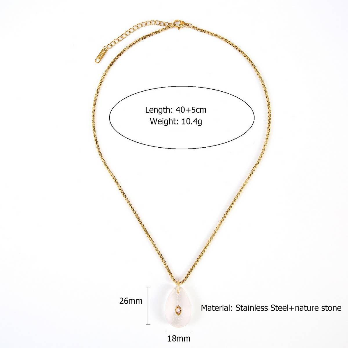 Ocean Style Flower Necklace with Starfish Charm_CWMM8825