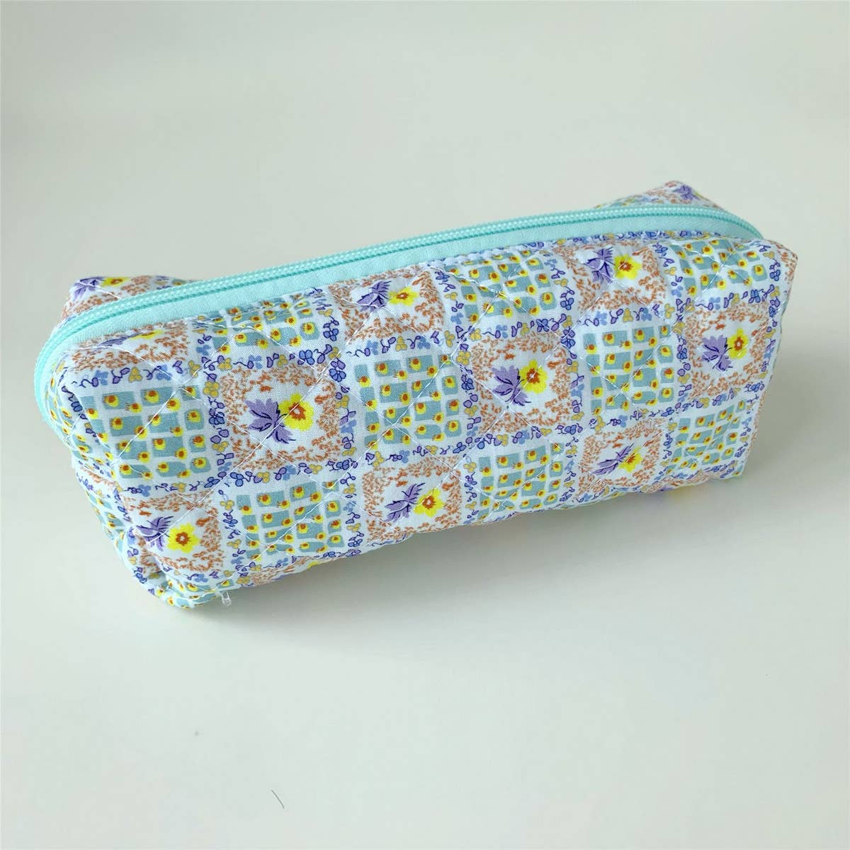 CASUAL FLORAL PENCIL CASE COSMETIC BAG_CWAB1044