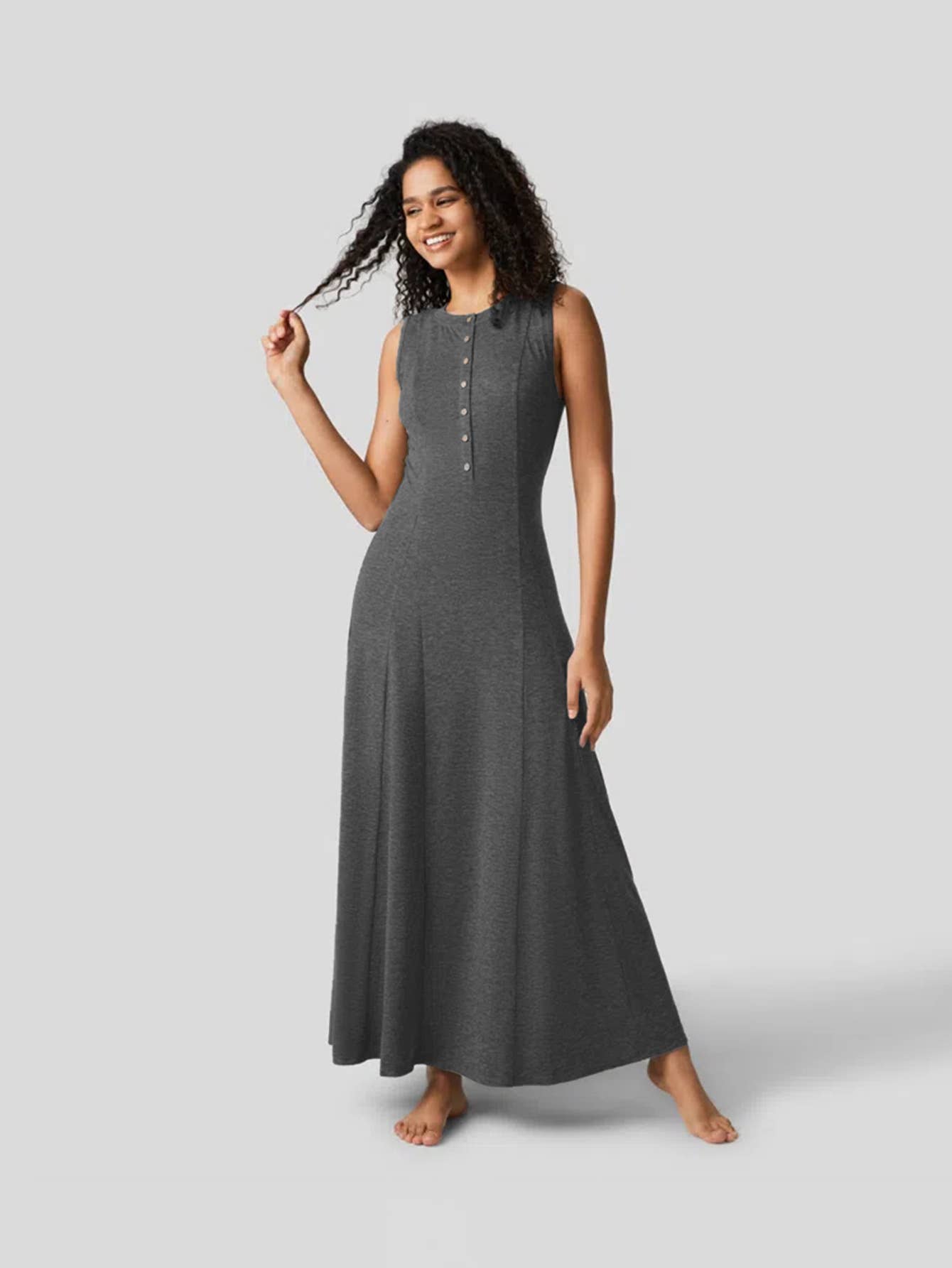 Sense of design elegant and casual knitted dress