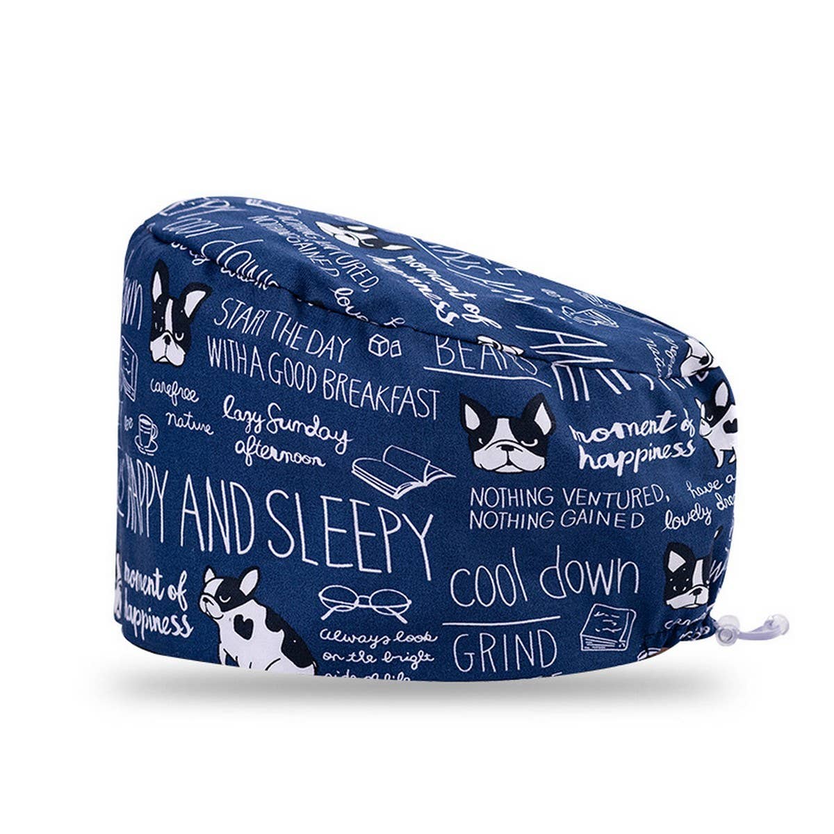 NURSE CAP OPERATING ROOM ADJUSTABLE ROUND CAP_CWAH3336