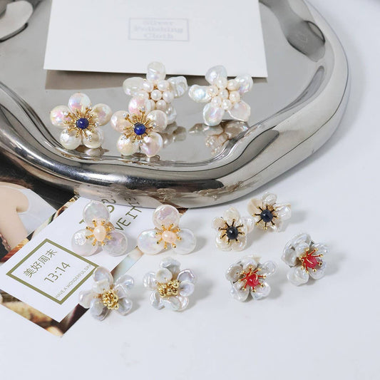 HIGH-END FLOWER ANCIENT STYLE SWEET EARRINGS