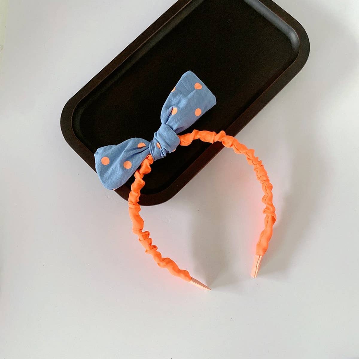 CHILDREN'S POLKA DOT BOW HEADBAND