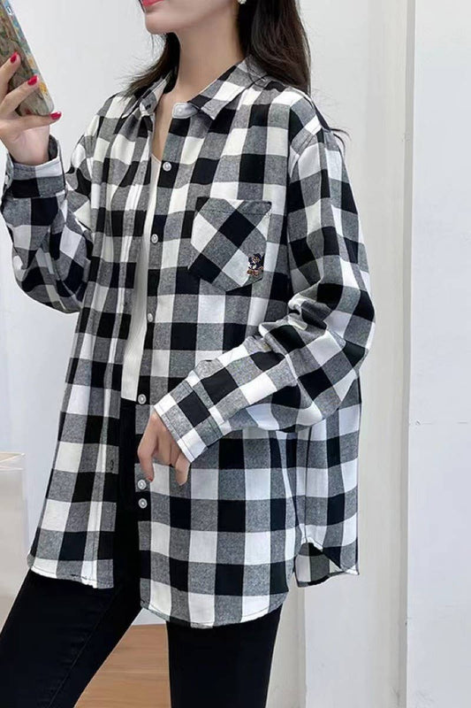 CWOCO0989_LOOSE COTTON MID-LENGTH BRUSHED SHIRT COAT