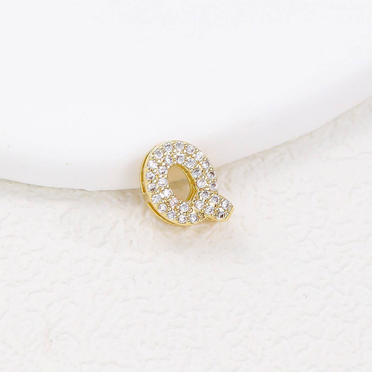 Tiny Zirconia Pendant 26 Letters Necklace