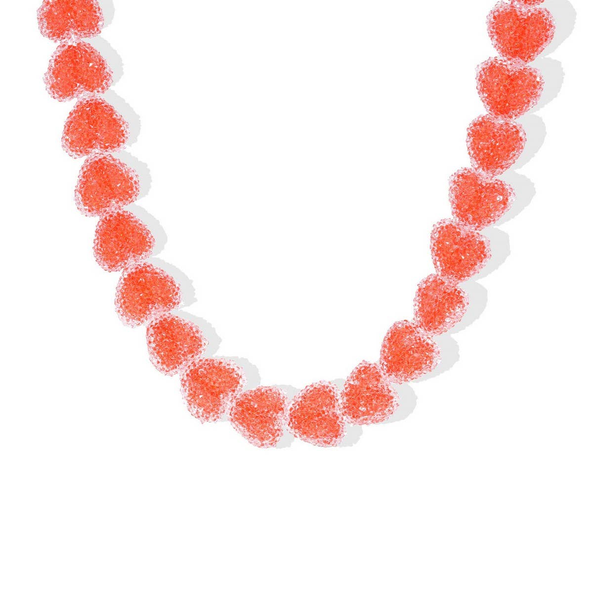 Candy Heart Resin Necklace ??Cute & Colorful Chic_CWMM6958