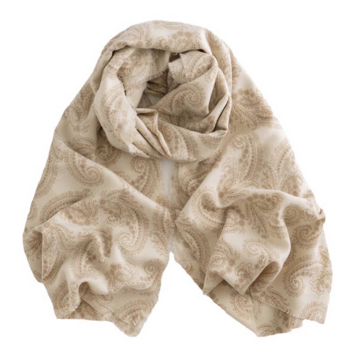 Paisley Scarf ??Vintage Winter Faux Cashmere Wrap_CWASC0439