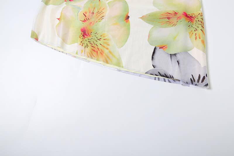 Sexy Halter Cowl Backless Top and Skirt Set