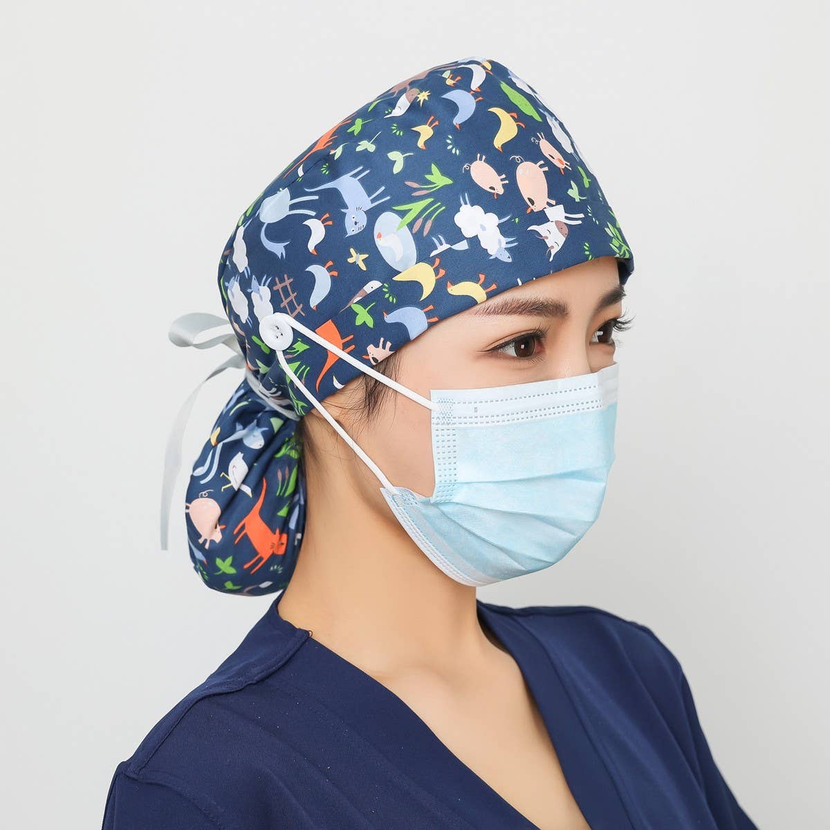 LONG HAIR STYLE BAOTOU HAT FROSTED WORK HAT_CWAH3385