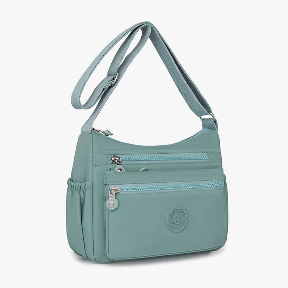 LIGHTWEIGHT NYLON MULTI-LAYER SHOULDER BAG