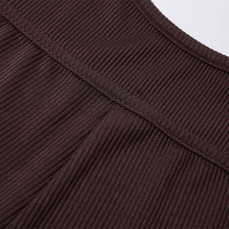 Solid color halter short design sense jumpsuit