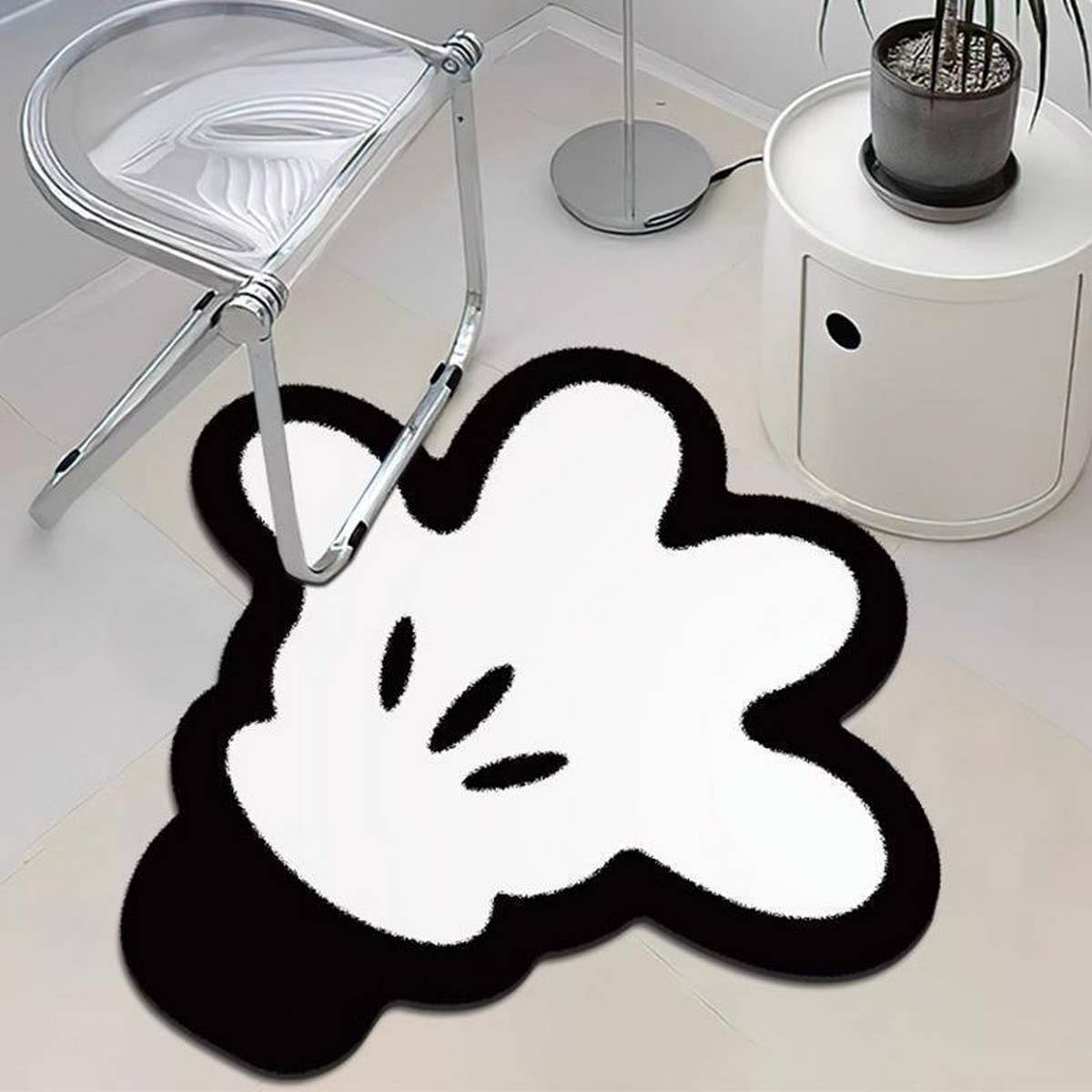 Irregular Fleece Rug, Soft Carpet for Home Decor