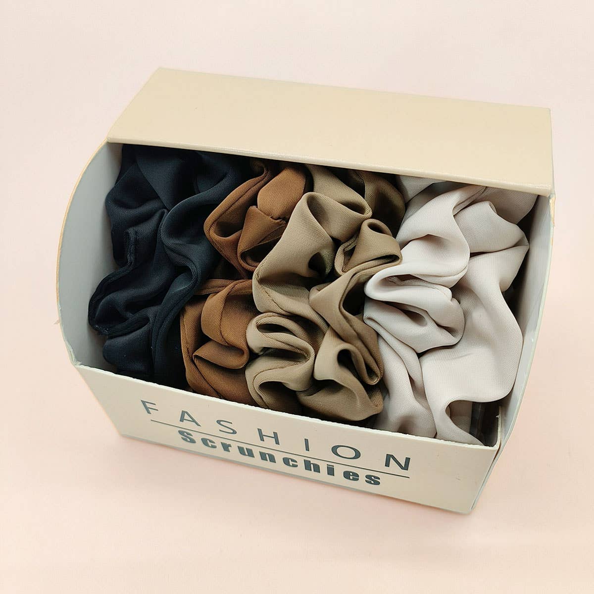 8PCS/BOX SATIN SCRUNCHIES FOR FALL HAIR ACCESSORIE_CWAHA0405