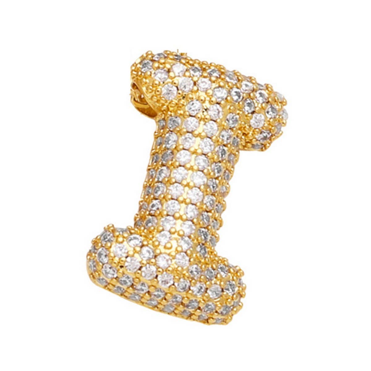 Copper Zirconia Pendant Necklace - Hip Hop