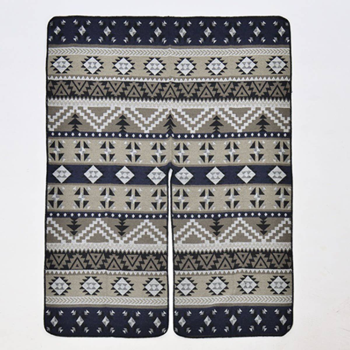 RETRO GEOMETRIC PATTERN CARDIGAN SHAWL_CWASC0949