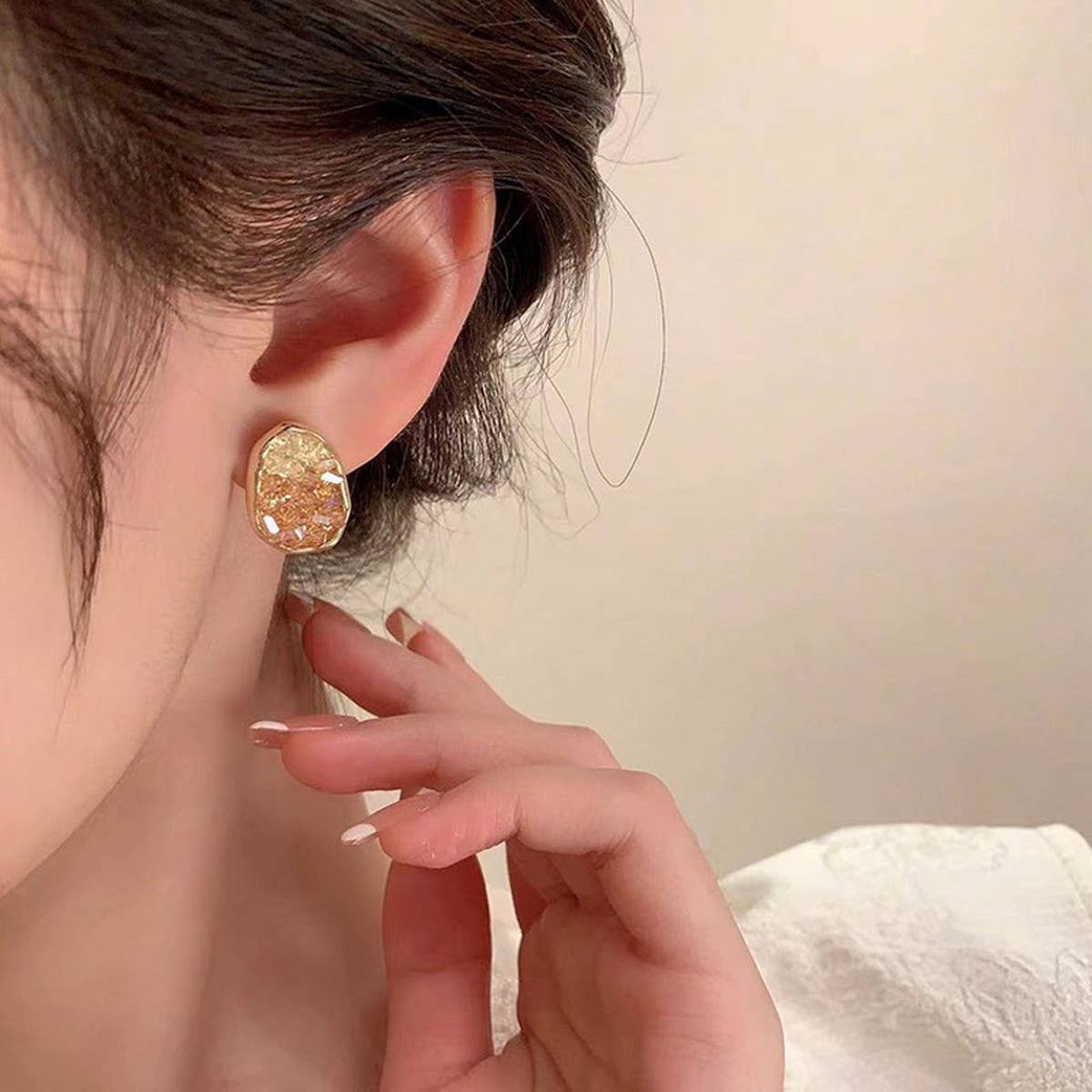 HONG KONG STYLE HIGH-END GEOMETRIC EARRINGS