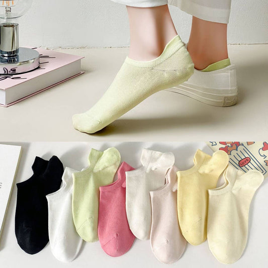 SOLID COLOR SIMPLE INVISIBLE SOCKS FOR WOMEN_CWMS2018