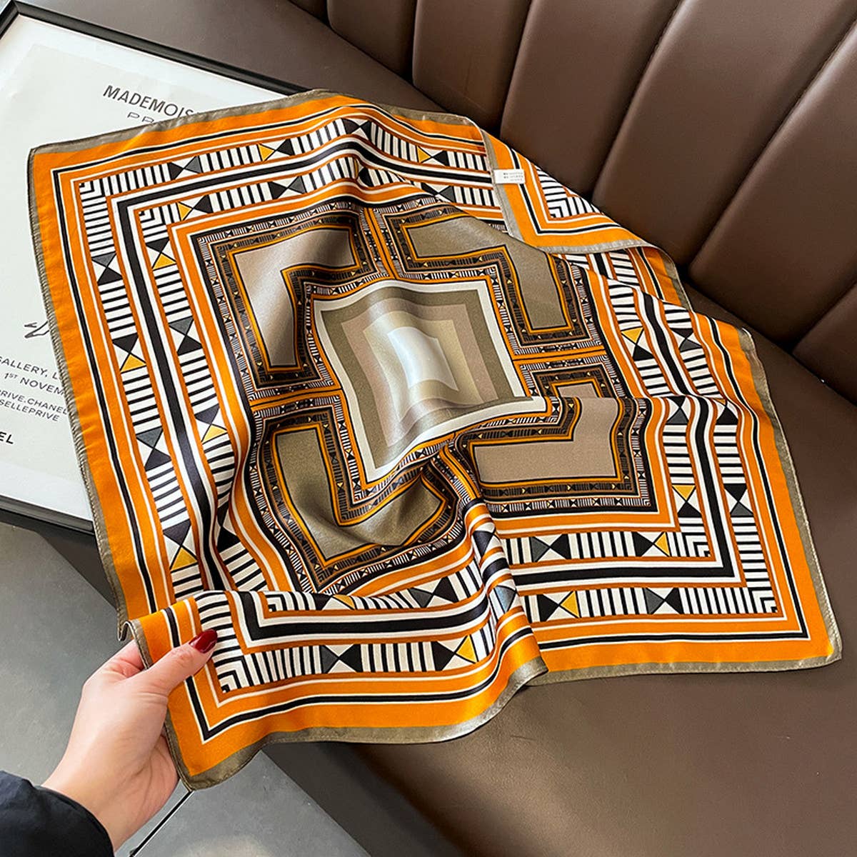 Plaid Boho Scarf--Versatile Women??¢s Neck Accessory_CWASC0630