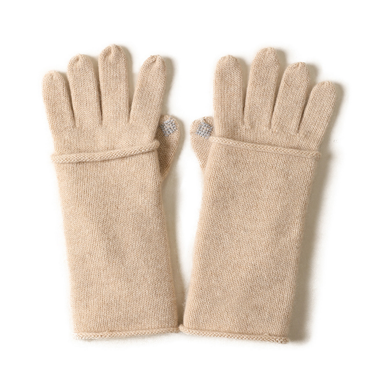 2-in-1 Cashmere Gloves ??Full Finger Touchscreen_CWAG0530