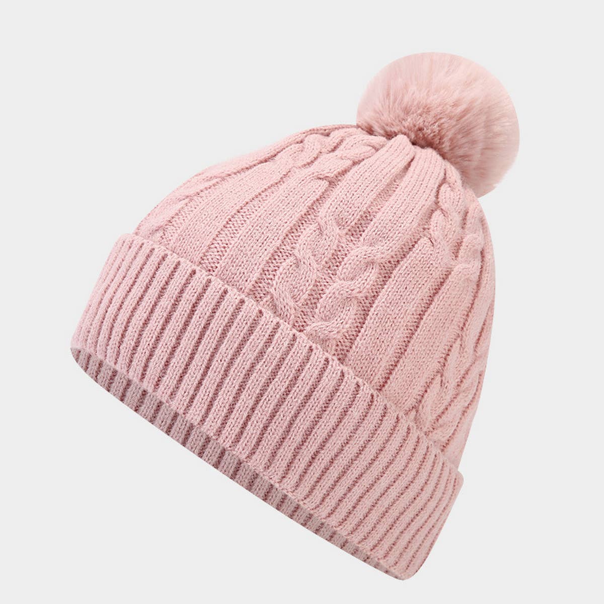 2024 NEW STYLE POM POM KNITTED HAT_CWAH1611