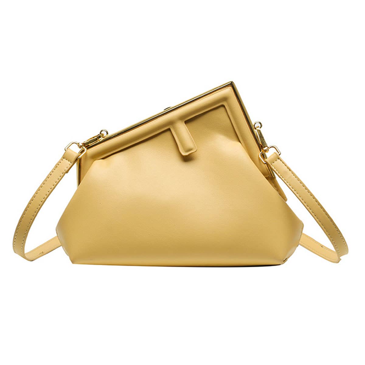 Fashionable irregular crossbody triangular bag