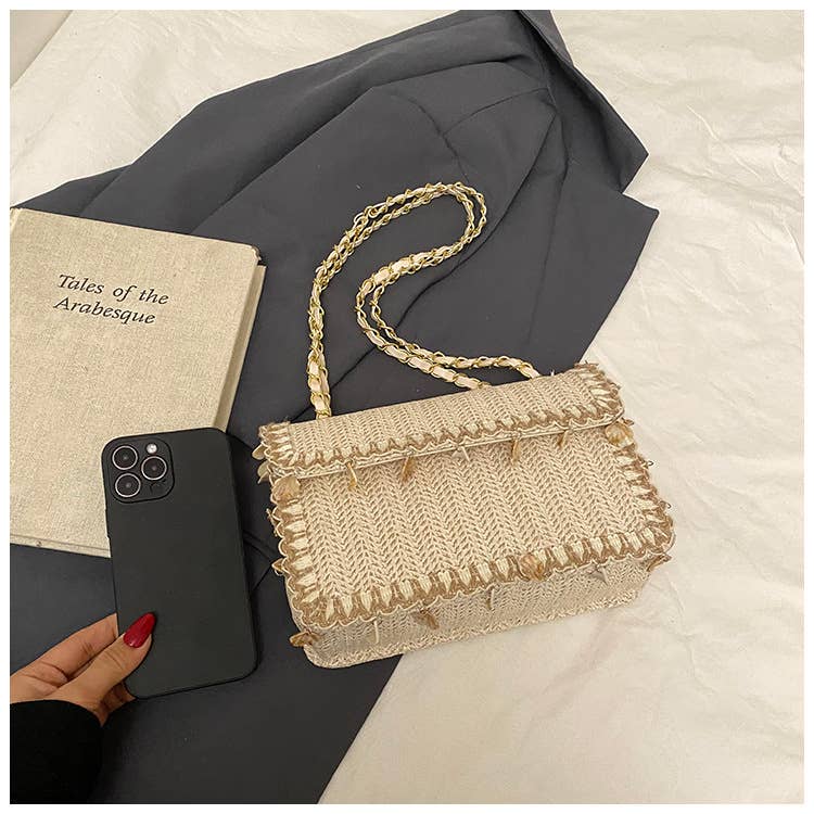 Ethnic-style artistic woven crossbody bag