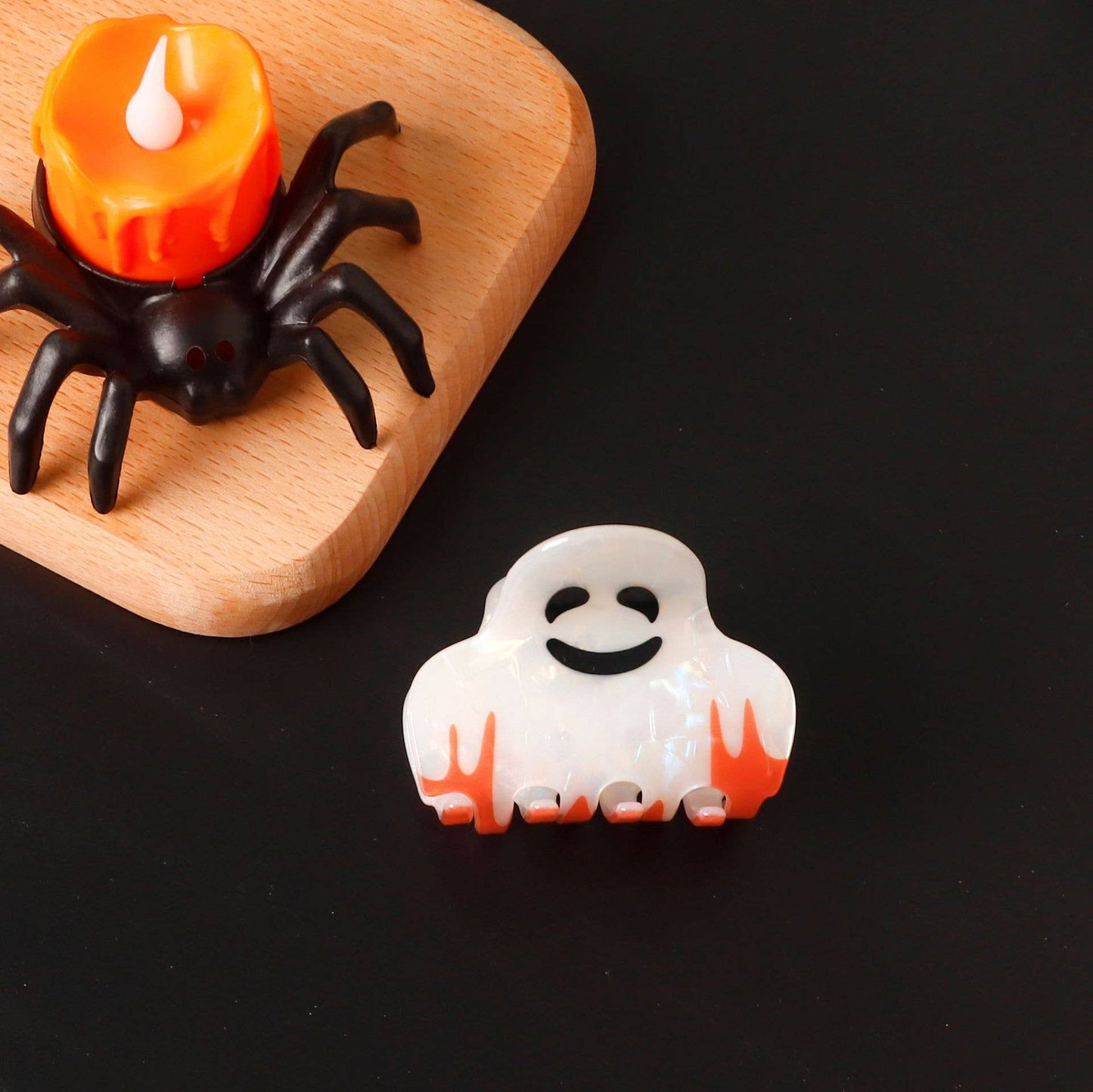 CUTE SPOOKY WHITE KID HAIR CLIP FOR HALLOWEEN