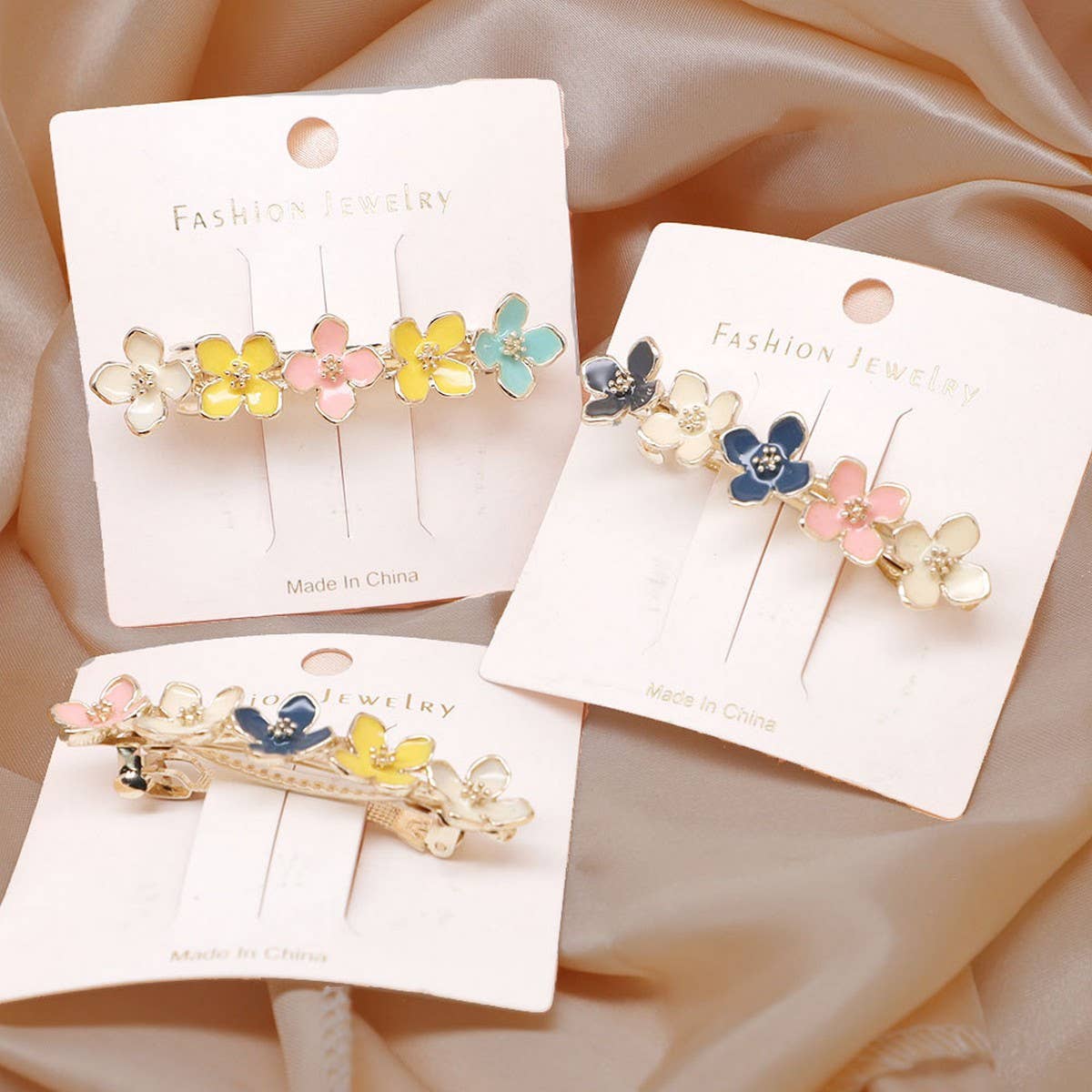 SWEET FLOWER SIDE CLIP SPRING CLIP HAIRPIN