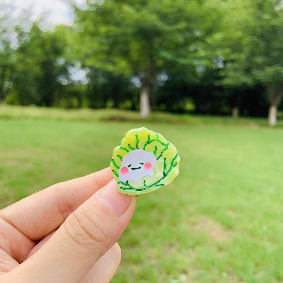 CWAHA4512_NEW EGGPLANT, CHILI, VEGETABLE HAIR CLIP