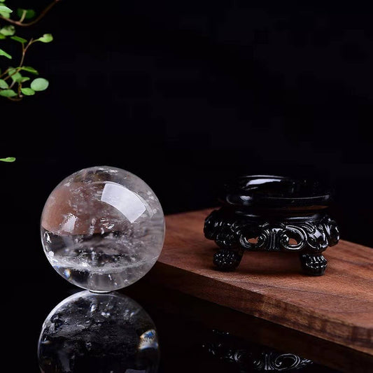 Seven-Star Clear Quartz Sphere Decor
