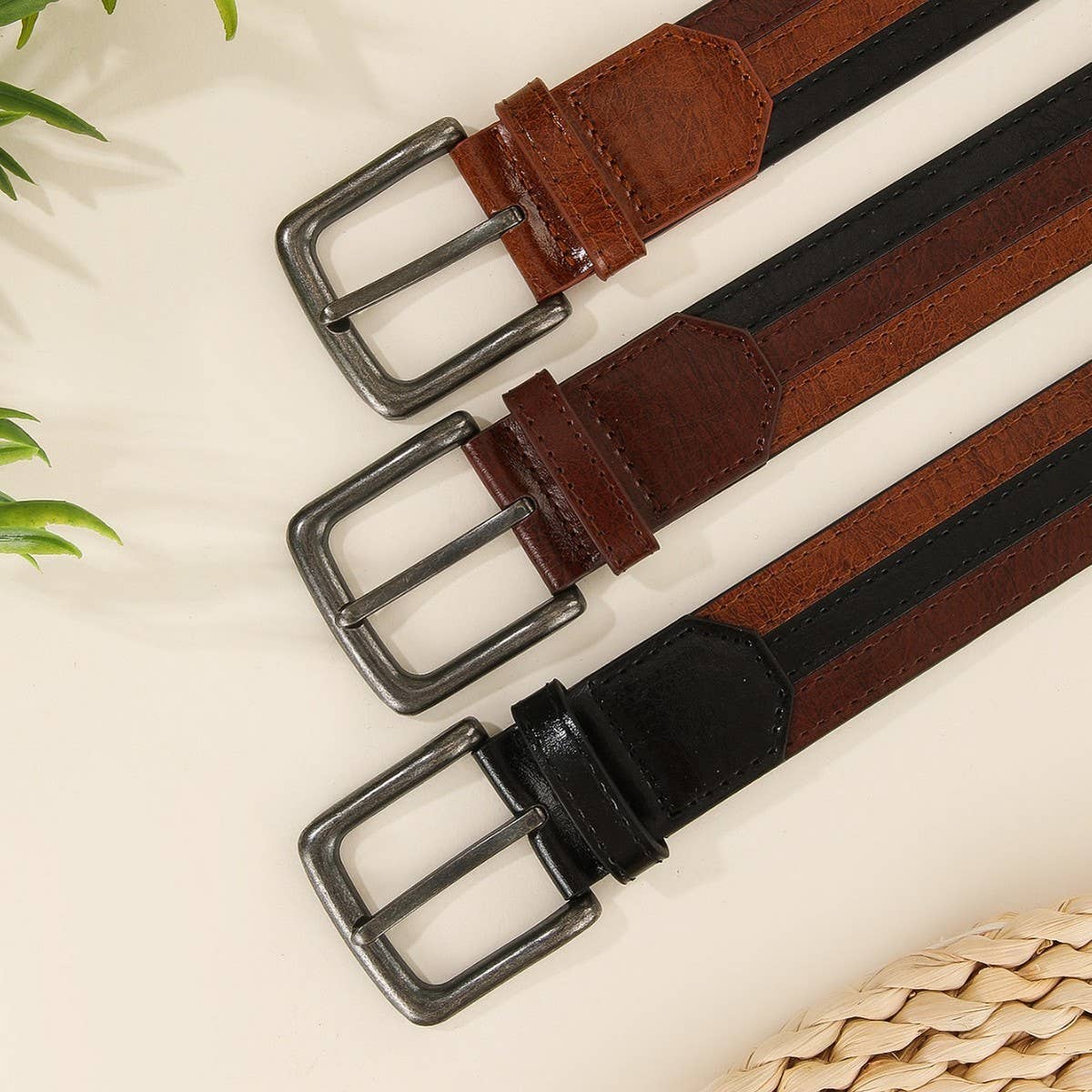 Fashion Patchwork Belt for Casual Business Wear_CWABE1235