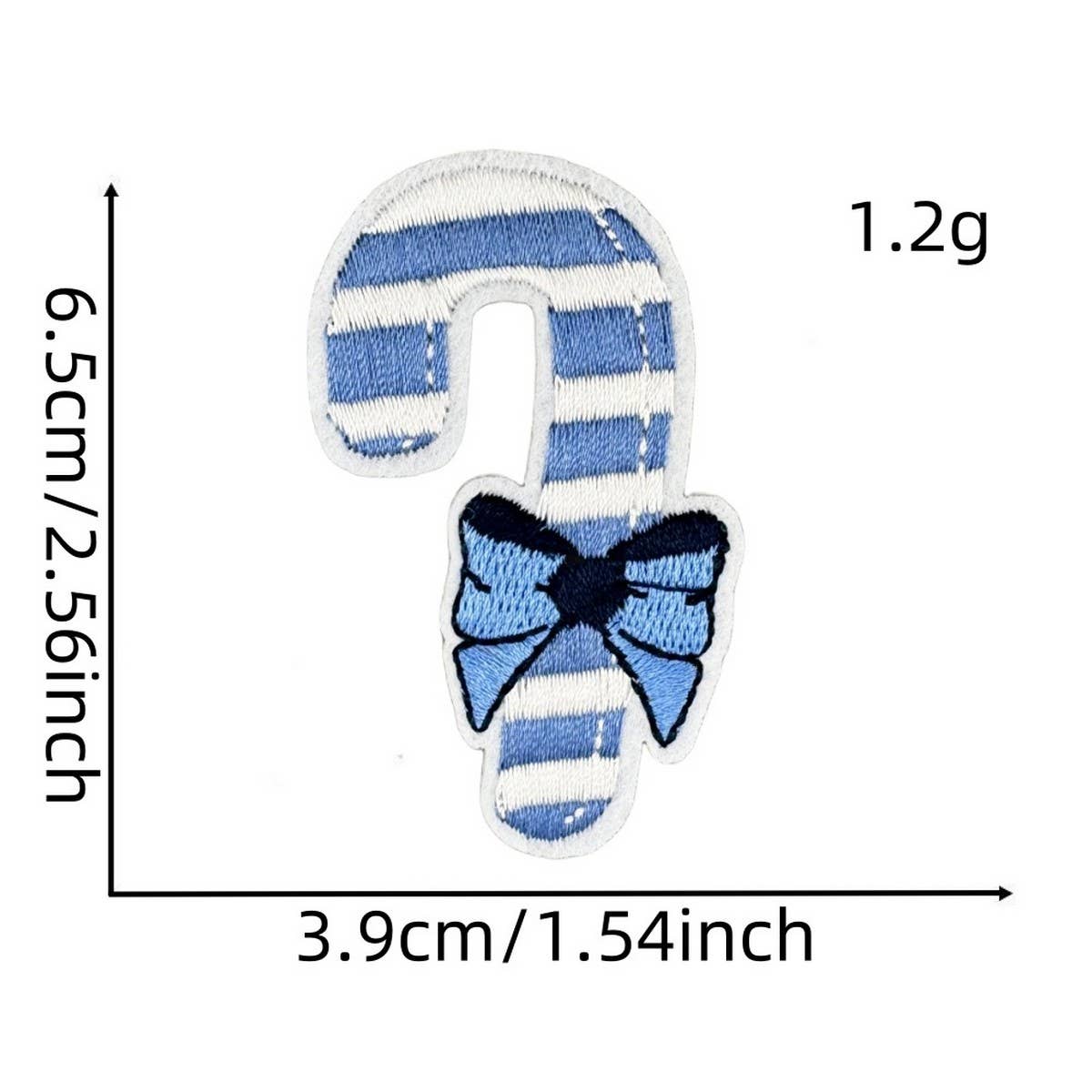 WINTER BLUE CHRISTMAS GRAFFITI EMBROIDERED PATCH