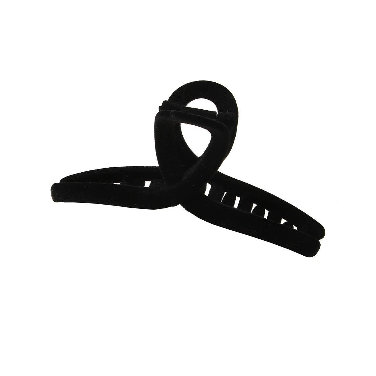 Large flocking clip Premium velvet hair clip