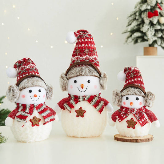 CWMM10426_FOAM SNOWMAN TABLE DECOR CHRISTMAS GIFT ORNAMENT