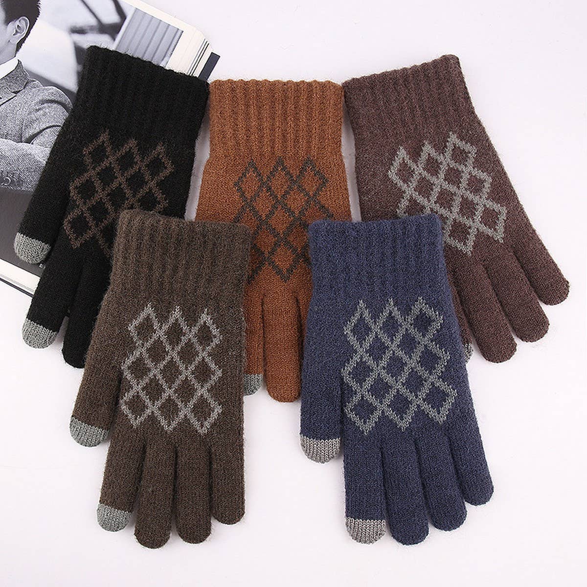 WINTER MEN'S WARM TOUCHSCREEN KNIT GLOVES_CWAG0245
