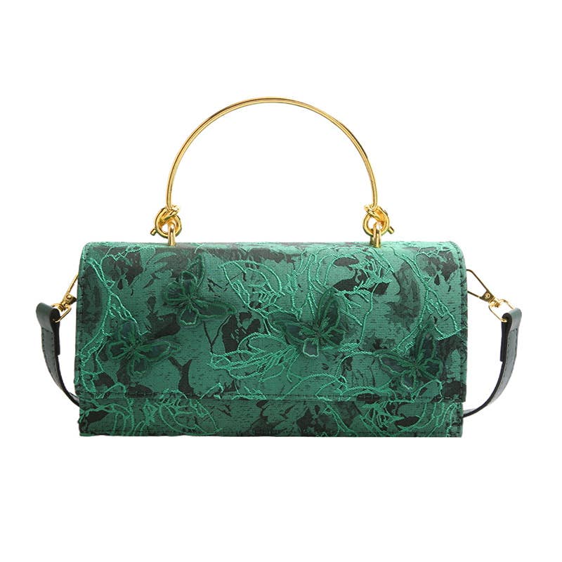 Lace butterfly single-shoulder chain square bag