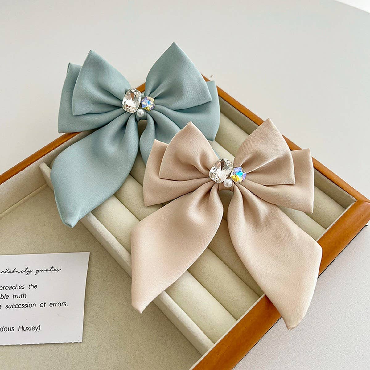 SIMPLE SOLID COLOR HIGH-END BOW HAIRPIN_CWAHA1179