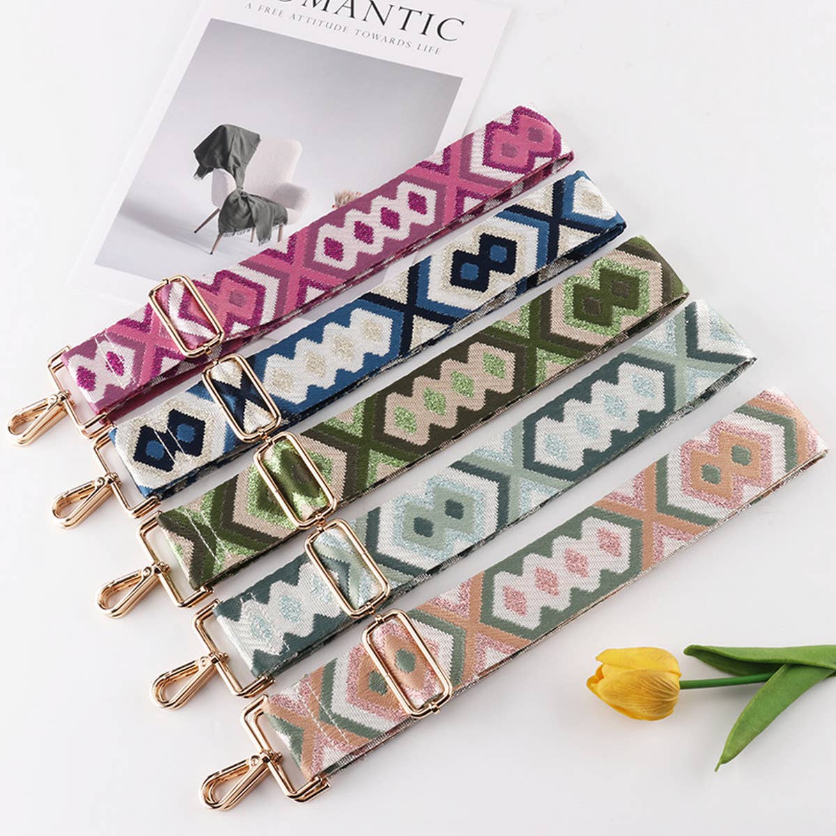 COLORED SILK WIDENED ANTI-SLIP STRAPS