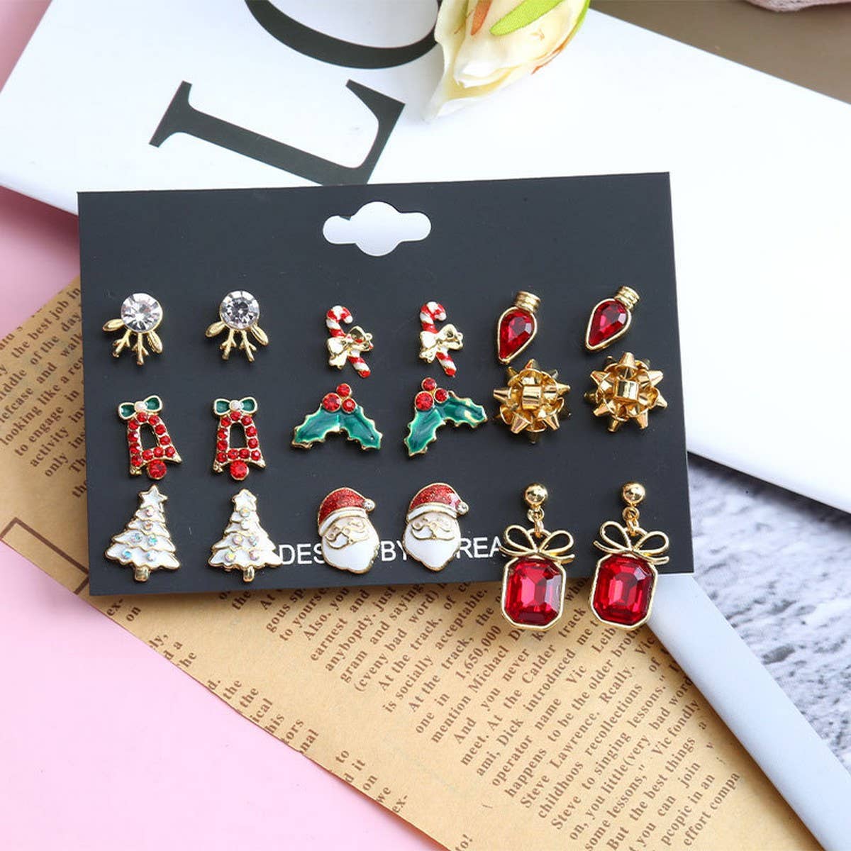 CHRISTMAS ELK EARRING SET EARRING COMBINATION
