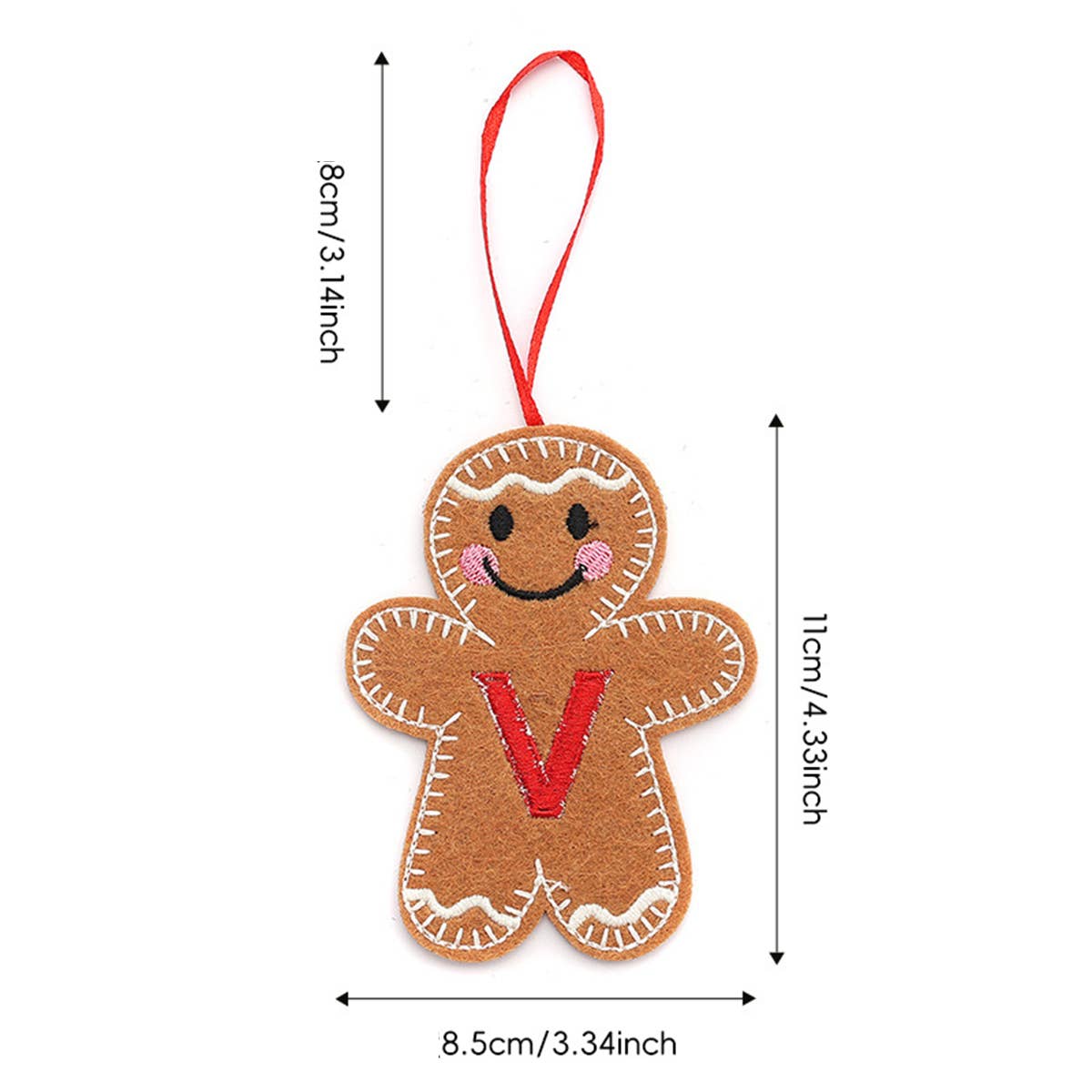 CWMM9399_NEW CHRISTMAS GINGERBREAD MAN DECORATION PENDANT